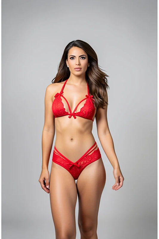 Kadın Dantelli Sexy Fantezi İç Çamaşır Takımı Çeyizlik